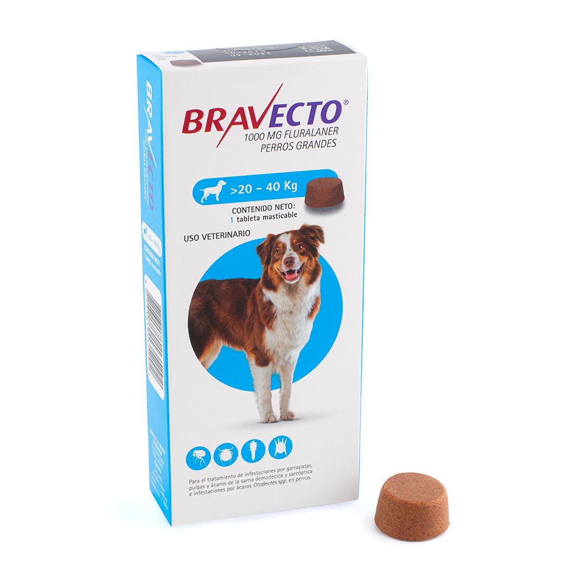 Bravecto masticable para perro (3 meses de protección)