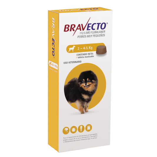 Bravecto masticable para perro (3 meses de protección)